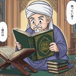 Ilustrasi kita-kitab yang dijadikan dasar MUI menerbitkan fatwa sound horeg haram. Foto dibuat Gemini