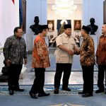 Jajaran pimpinan PKS bertemu dengan Presiden Prabowo Subianto. (Foto: Setpres)