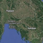 Peta wilayah perbatasan Thailand dan Kamboja. (Foto: Cita Satelit Google Maps)