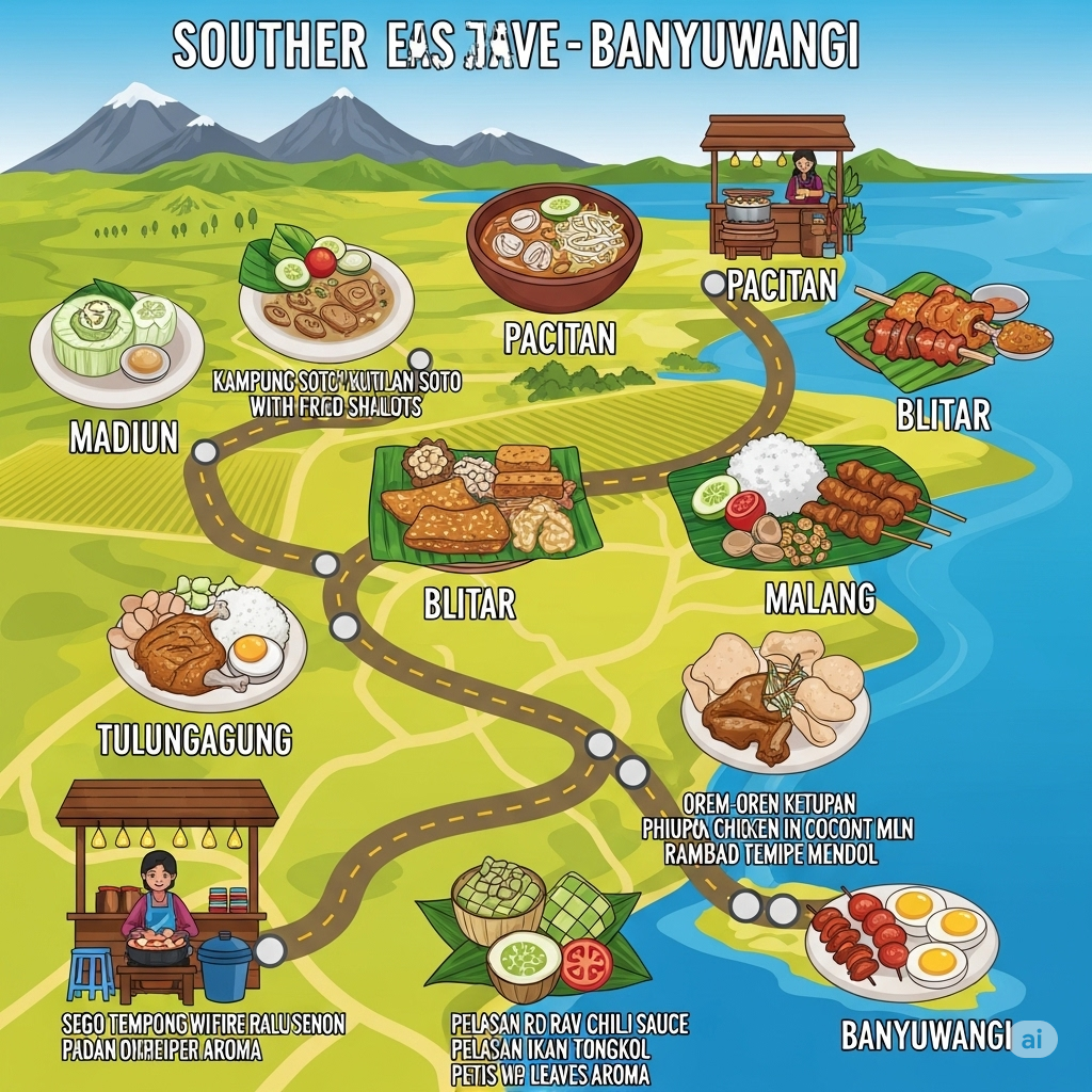 Menjelajahi Cita Rasa Kuliner Khas Jalur Selatan Jawa Timur