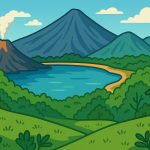 Gunung Rinjani di Lombok. (Ilustrasi: Ubay NA/ IST)
