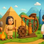 Ilustrasi perkembangan dan kemajuan peradaban manusia. (SORA)