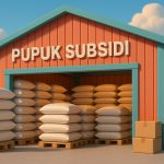 Gudang stok pupuk subsidi. (Ilustrasi: Ubay NA)