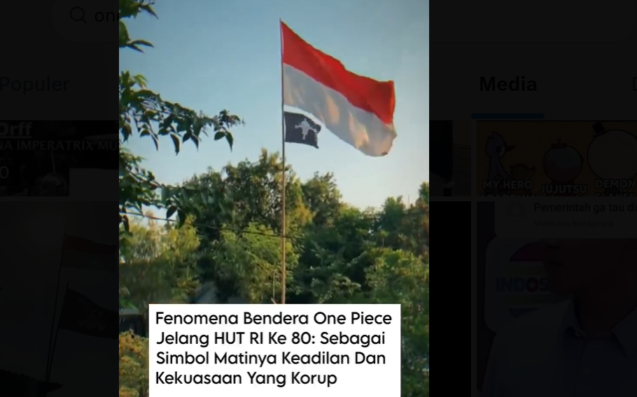 Anak Muda Kibarkan Bendera One Piece, Akademisi: Itu Protes Diam ke Pemerintah