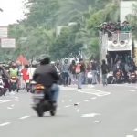 Demontrasi mahasiswa menolak kenaikan tunjangan DPR yang dinilai fantastis, Kamis (28/8/2025). (Foto: tangkapan layar)