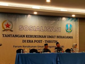Hadapi Tantangan Kerukunan di Era Post Truth, FKUB Jatim Gelar Sosialisasi