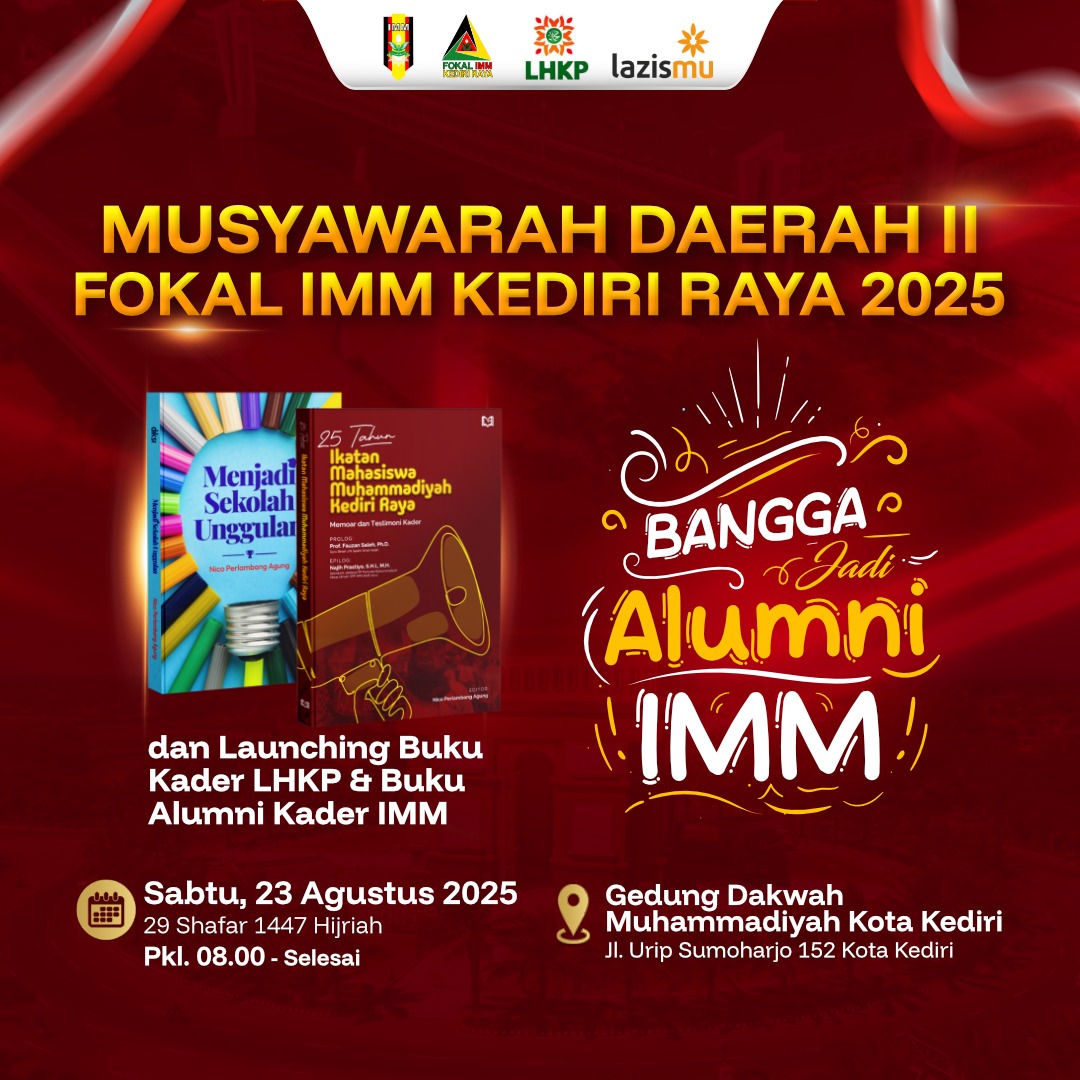 Poster Musyda II Fokal IMM Kediri Raya.