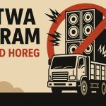 Ilustrasi fatwa haram sound horeg. (SORA/ Ubay NA)