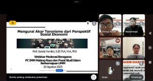 IMM Malang Raya Gelar Webinar Moderasi Beragama: Bahas Akar Terorisme dari Ideologi hingga Perspektif Sosial
