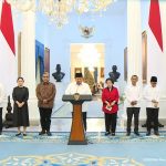 Presiden Prabowo saat konferensi pers bersama para pimpinan lembaga negara dan ketu Umum partai politik, Ahad (31/8/2025). (Foto: tangkapan layar setpres)