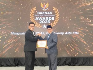 Lazismu Sabet Penghargaan LAZ Nasional Pengumpulan ZIS Terbaik di Baznas Award 2025