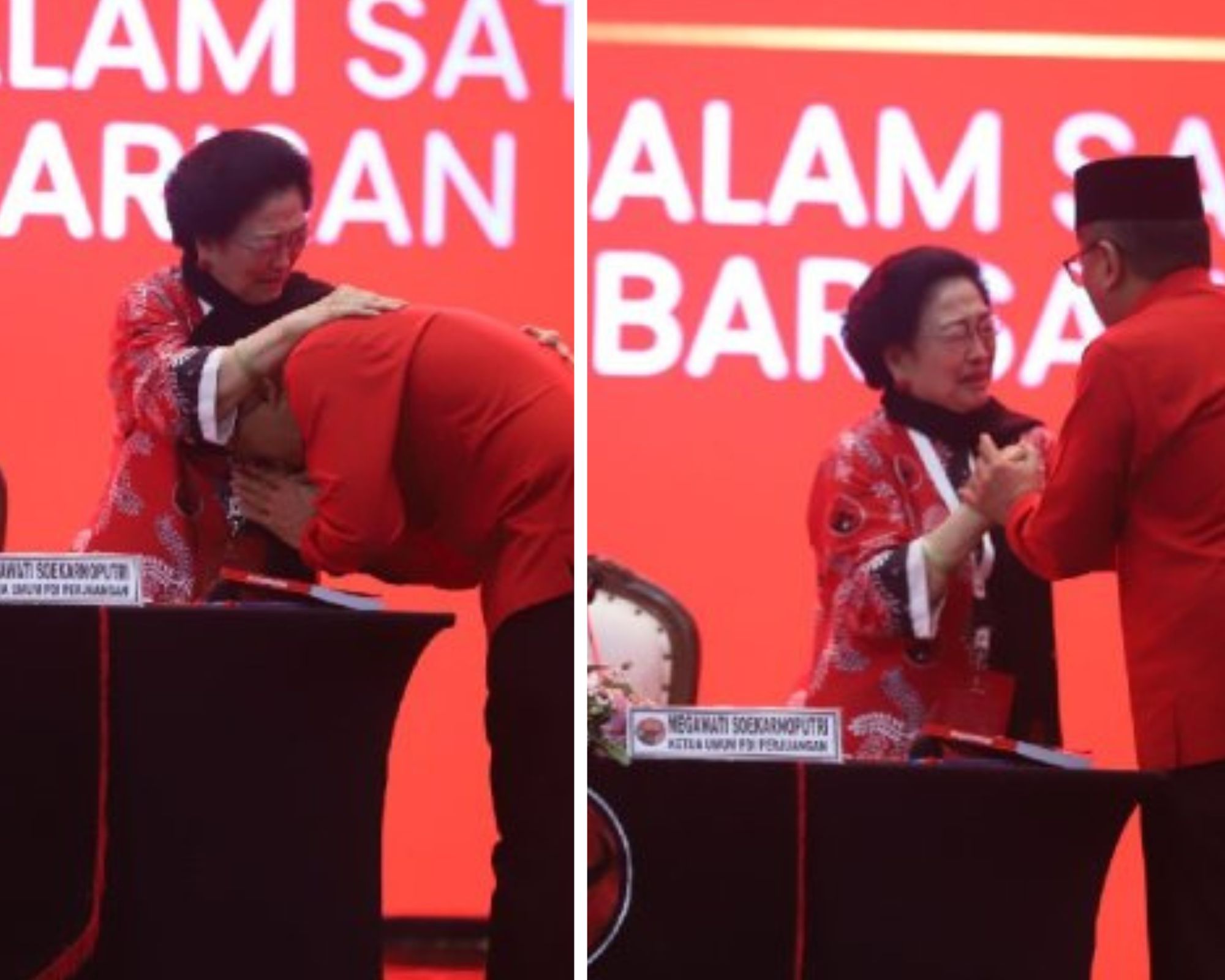 Tangis Megawati Pecah Saat Hasto Tiba di Kongres PDIP: “Kebenaran Akan Menang”