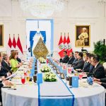 Pertemuan bilateral Indonesia dan Peru di Istana Merdeka, Jakarta, Senin (11/8/2025). (Foto: Serpres)