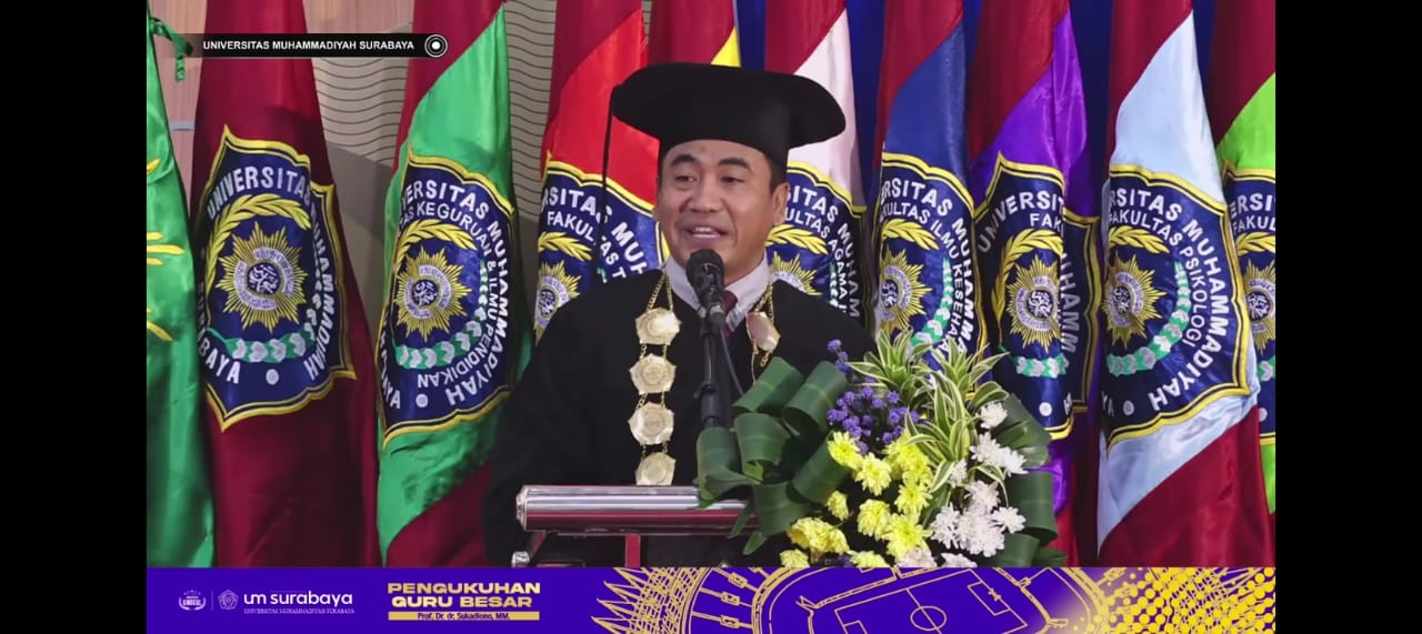 Rektor UM Surabaya Dr Mundakir: Pengukuhan Prof Sukadiono, Momen Merayakan Perjalanan Hidup Inspiratif