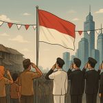 Ilustrasi peringatan HUT ke-80 RI. (SORA)