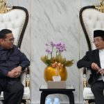 Menag RI Nasaruddin Umar (kanan) dan Ketua Bawaslu RI Rahmat Bagja. (Foto: Kemenag RI)