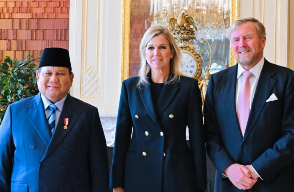 Prabowo Disambut Raja Willem-Alexander dan Ratu Máxima di Istana Huis ten Bosch