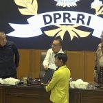 Pimpinan DPR menemui perwakilan mahasiswa, Rabu (3/9/2025). (Foto: tangkapan layar)