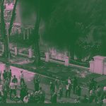 Dokumen unjuk rasa di gedung negara Grahadi, 30 Agustus 2025 dalam format brave pink dan hero-green. (Foto: tangkapan layar)