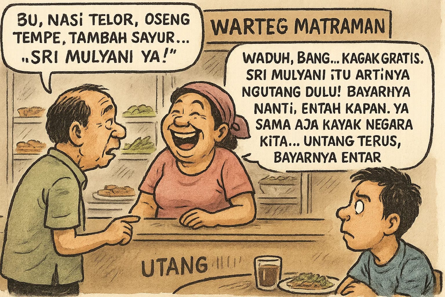 Jeng Sri di Warteg Matraman