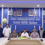 FE Unmuha melakukan audiensi ke Fraksi Partai NasDem DPRA. (Foto: Dok. Rizki)