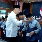 Wali Kota Surabaya, Eri Cahyadi, saat menghadiri peringatan Maulid Nabi Muhammad Saw di Graha Sawunggaling, Rabu (24/9/2025). (Foto: Pemkot Surabaya)