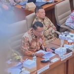 Menteri Hukum Supratman Andi Agtas saat Raker bersama Komisi VI DPR RI, Jumat (26/9/2025). (Foto: tangkapan layar)