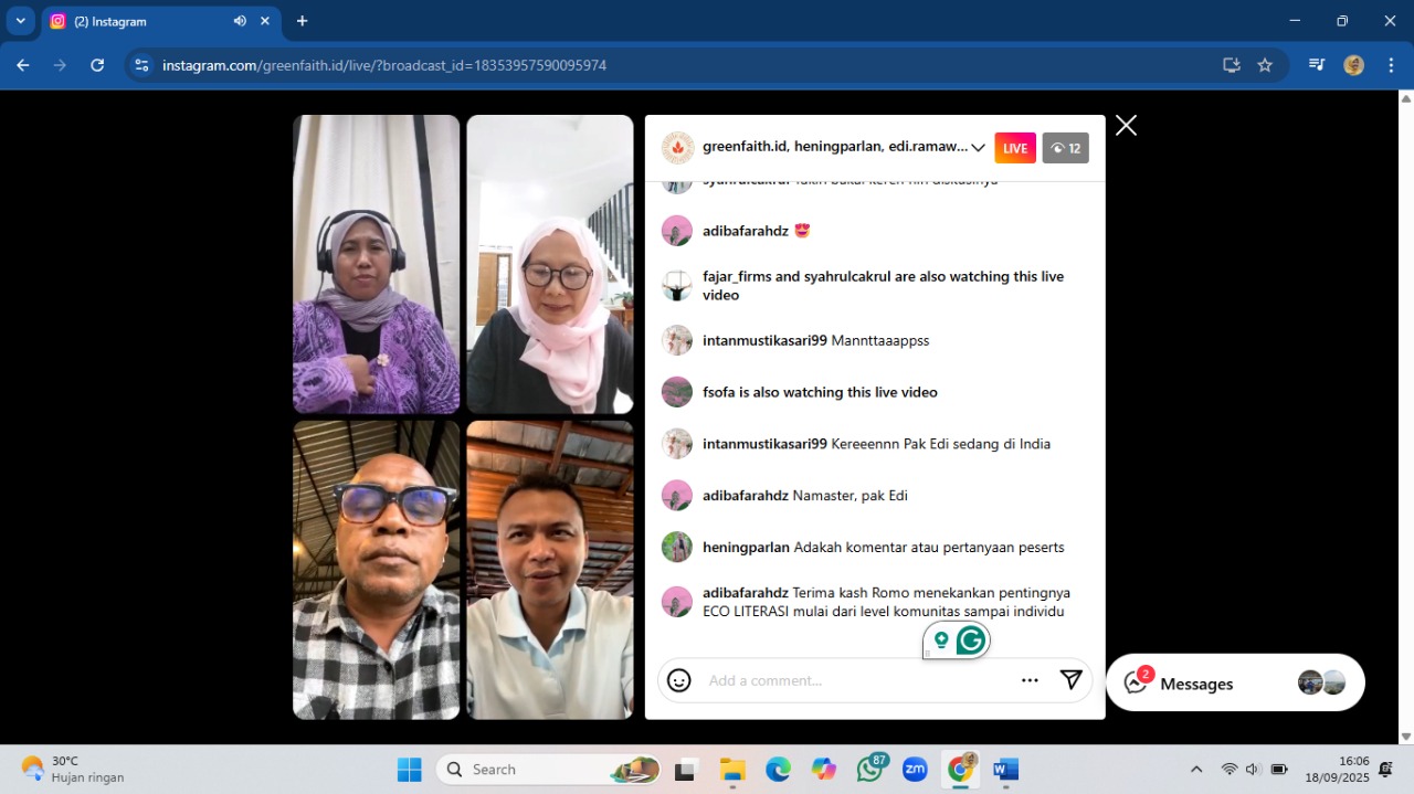 Seruan Lintas Iman Menuju COP30: Transisi Energi Harus Berkeadilan