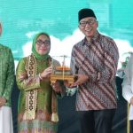 Menteri PPPA Arifah Fauzi saat menghadiri Pelantikan Perangkat Pimpinan Wilayah Muslimat NU se-Provinsi Lampung yang berlangsung di Universitas Islam An Nur Lampung pada Sabtu (27/9/2025). (Foto: Kemen PPPA)