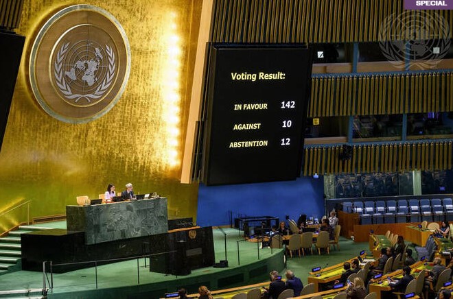 142 Negara Kompak Dukung Palestina Merdeka, Israel-AS Terpojok di PBB
