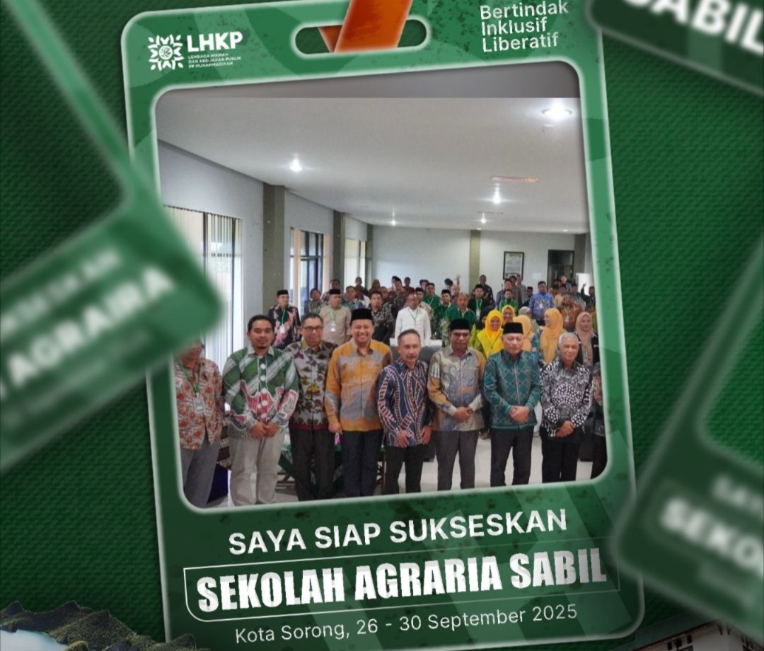 LHKP PP Muhammadiyah Bakal Gelar Sekolah Agraria di Sorong, Soroti Perampasan Ruang Hidup