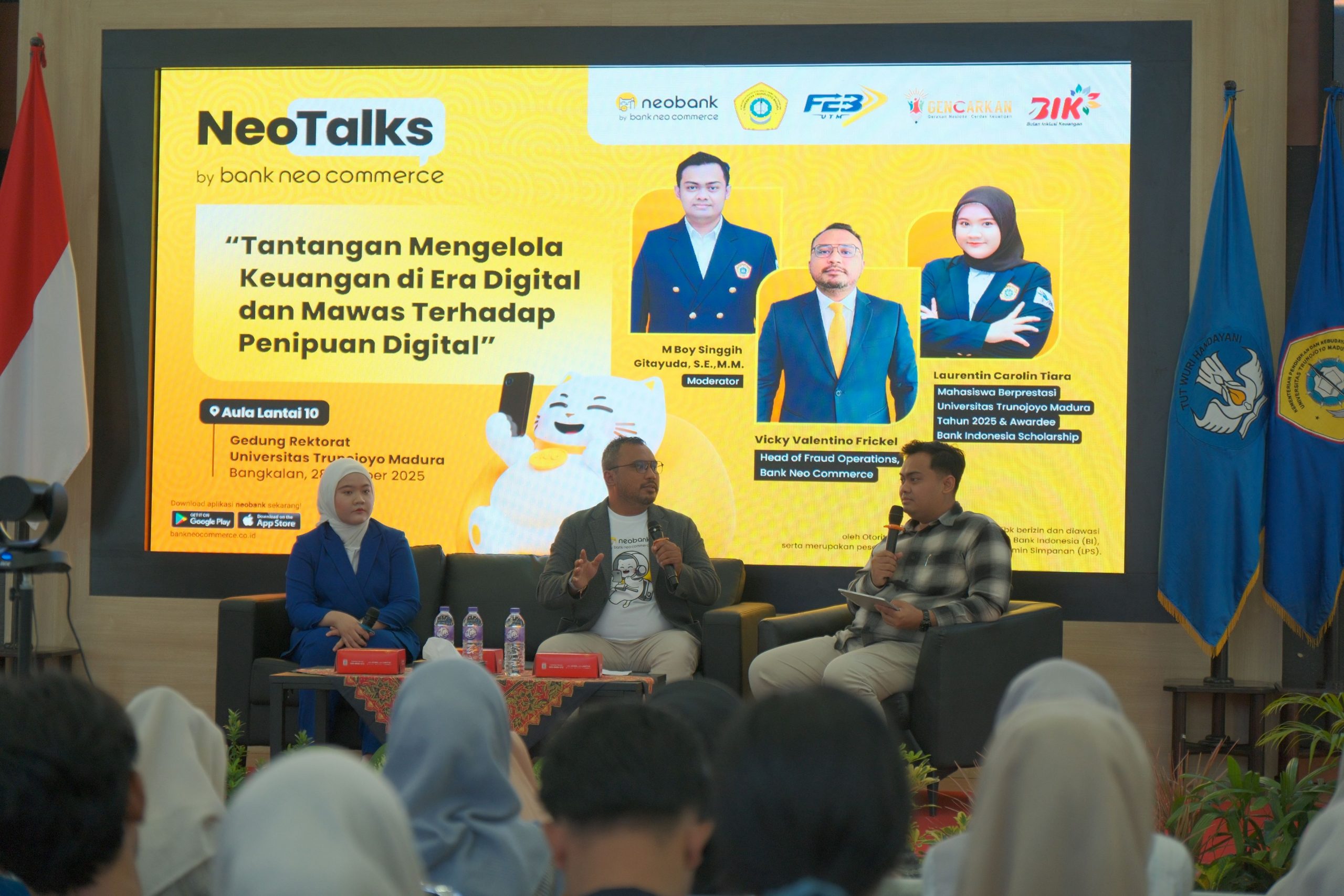 45 Persen Milenial Terjerat Pinjol, Bank Neo Commerce Gandeng UTM Gelar Literasi Keuangan Ajak Mahasiswa Waspadai Penipuan Digital
