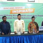 Pembukaan Bincang Bisnis Inspiratif yang digelar PDPM Lamongan, di Hall Grand Mahkota Hotel, Jumat (24/10/2025). (Foto: Dok. Panitia)