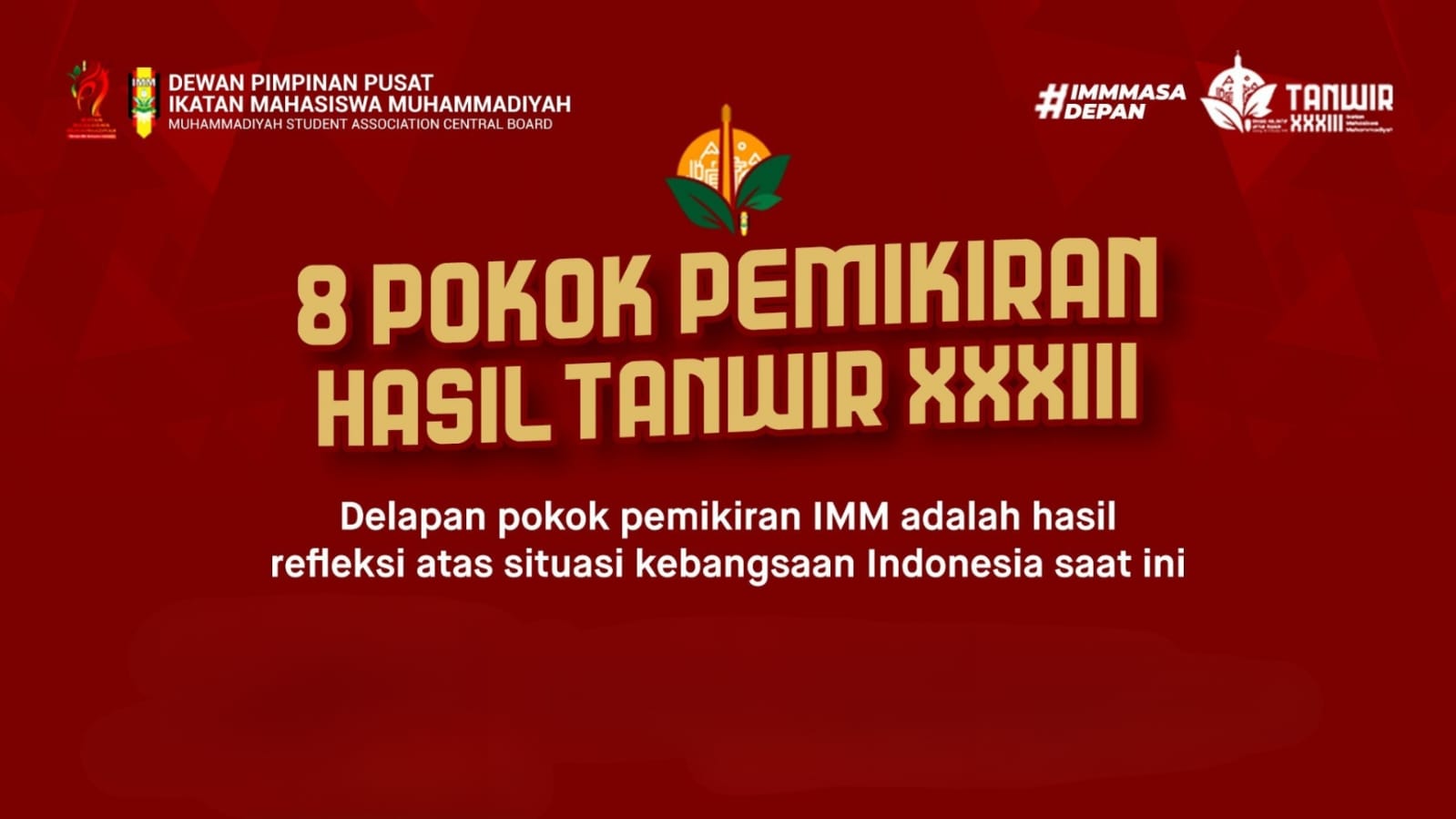 Delapan Pokok Pemikiran Hasil Tanwir IMM: Gerakan Intelektual, Reformasi Politik, hingga Krisis Iklim