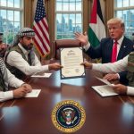 Hamas secara prinsip menyambut positif proposal gencatan senjata yang ditawarkan Presiden AS Donald Trump. (Ilustrasi dibuat menggunakan Gemini)