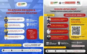 Agenda Penting LHKP PWM Jatim Akhir Pekan Ini: PIKWIL di Sidoarjo dan Diskusi Lintas Umat Soal Palestina secara Hybrid