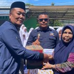DPD Partai NasDem Salurkan Puluhan Bantuan Untuk Panti Asuhan Dalam Memperingati Hut Ke 14 Partai NasDem. (Foto: Rizki Maulizar/ IST)
