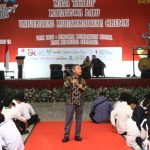 Wamendikdasmen Fajar Riza Ul Haq saat mengisi Masa Taaruf Mahasiswa Baru Universitas Muhammadiyah Cirebon (UMC) pada Sabtu (4/10/2025). (Foto: Muhammadiyah)