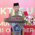 Kapolri Jenderal Listyo Sigit Prabowo saat menghadiri penutupan Tanwir XXXIII IMM di Dome UMM, Jumat (31/10/2025). (Foto: tangkapan layar/ Zaki)