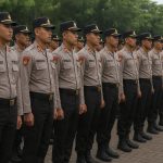 Anggota Kepolisian Negara Republik Indonesia (Polri). (Ilustrasi dibuat menggunakan SORA)