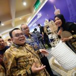Ketua Komisi VII DPR RI, Saleh Partaonan Daulay, saat menghadiri Festival Kemudahan dan Perlindungan Usaha Mikro yang diselenggarakan Kemenkop UKM dan PP Aisyiyah di UMY, Senin (20/10/2025). (Foto: UMY)