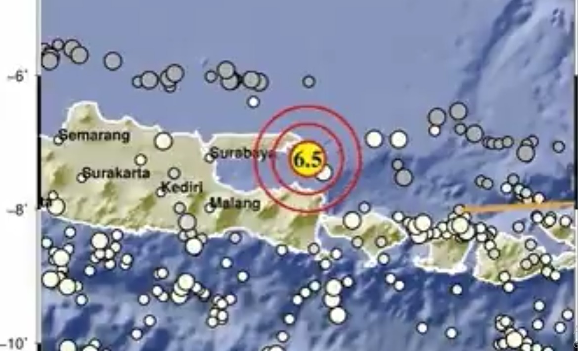 Gempa Susulan di Sumenep Lebih dari 60 Kali Hingga Siang Ini