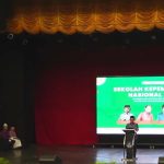 Abdullah Sumrahadi saat menyampaikan sambutannya dalam pembukaan SKN 2025 di Balai Besar Pengembangan Penjaminan Mutu Pendidikan Vokasi (BBPPMPV) Seni dan Budaya, Kabupaten Sleman, Selasa (11/11/2025). (Foto: Ubay NA/ IST)