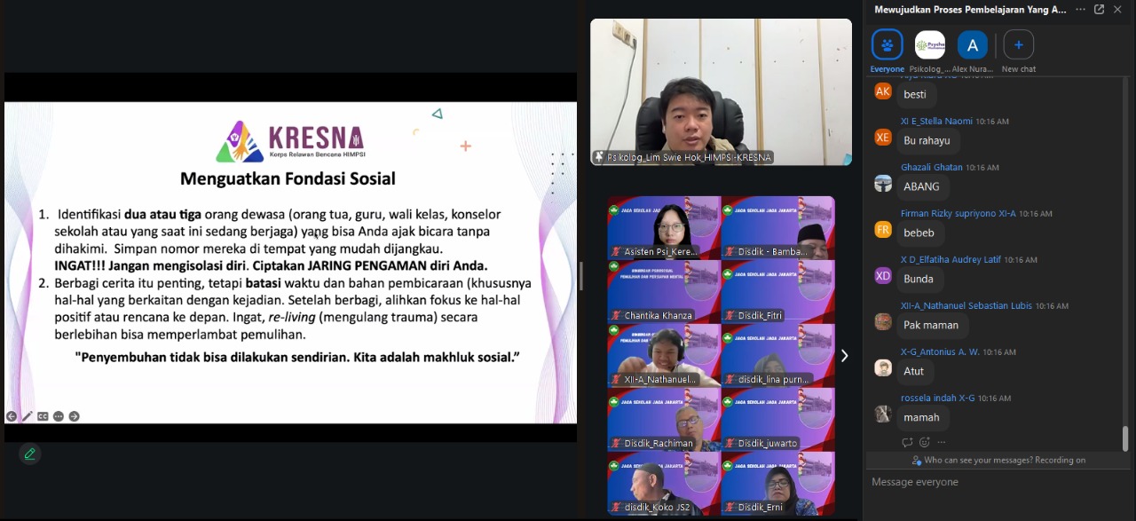 Trauma Ledakan SMAN 72 Terus Diobati, Kemendikdasmen-HIMPSI Turun Tangan, Siswa Belajar Daring