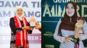 Khofifah dan Ning Lia: Dua Srikandi Jatim Penggerak Perubahan Raih DetikJatim Awards 2025