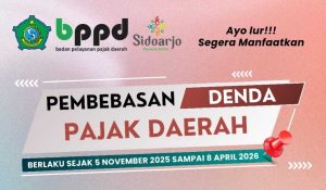 Pemkab Sidoarjo Bebaskan Denda Pajak Daerah, Berlaku hingga April 2026