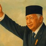 Presiden ke-2 RI, Soeharto. (Ilustrasi dibuat menggunakan SORA)