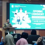 Bupati Sidoarjo, H Subandi SH MKn, saat membuka Konfercab XXIII PC PMII Sidoarjo, Sabtu (8/11/2025). (Foto: Humas Pemkab Sidoarjo)