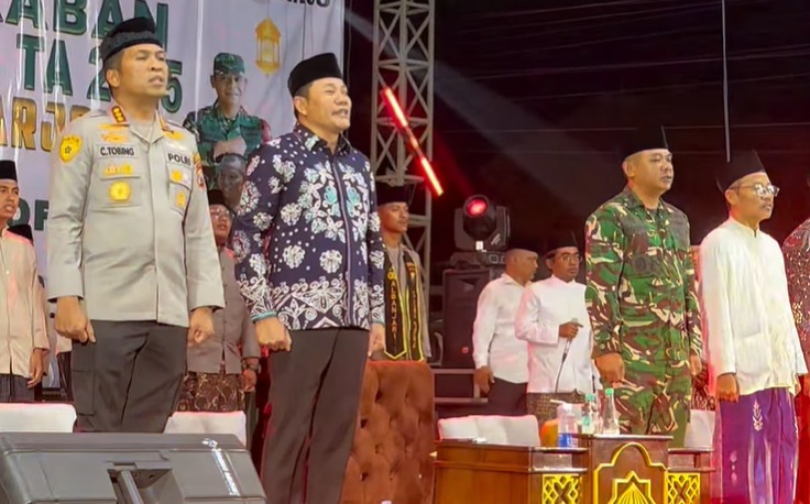 Hadiri Pengajian dan Malam Keakraban Satgas TMMD ke-126, Bupati Subandi: Indonesia Kuat Karena Pancasila dan Gotong Royong