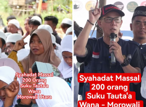 Viral Video Dondy Tan Bimbing Syahadat Massal 200 Warga Suku Tau Taa Wana di Morowali Utara